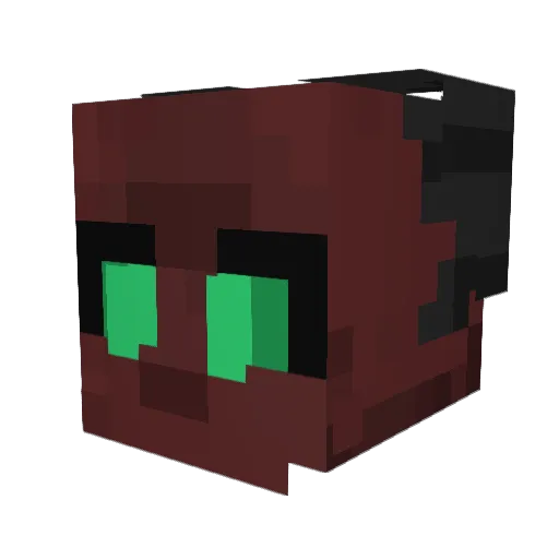 Possum_3 Minecraft avatar head, 3D render