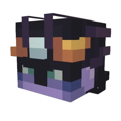 PostLemone Minecraft avatar head, 3D render