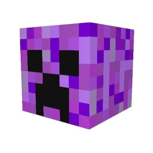 PostMC Minecraft avatar head, 3D render