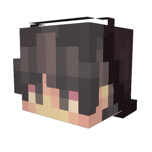 Postdanmark Minecraft avatar head, 3D render