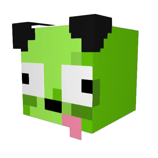 Posterss Minecraft avatar head, 3D render