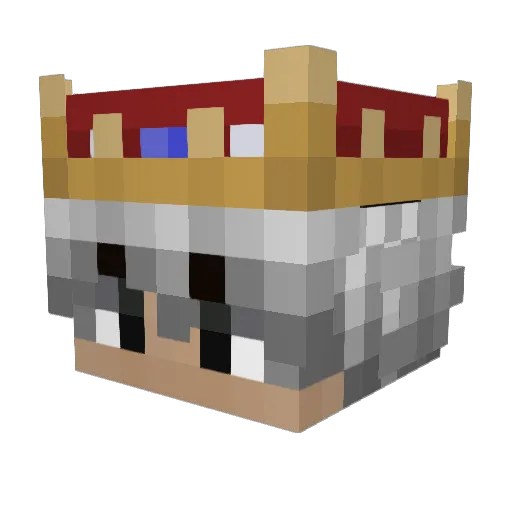 Postles Minecraft avatar head, 3D render