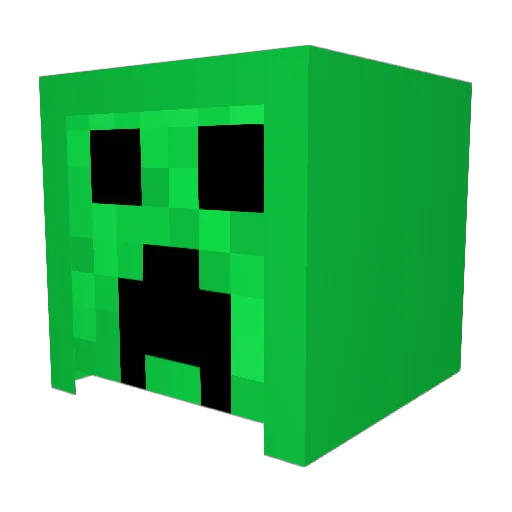 Posttenebras Minecraft avatar head, 3D render