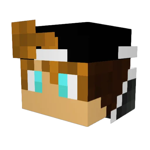 Postvakje Minecraft avatar head, 3D render