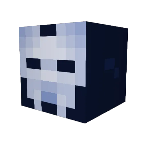 Posur Minecraft avatar head, 3D render