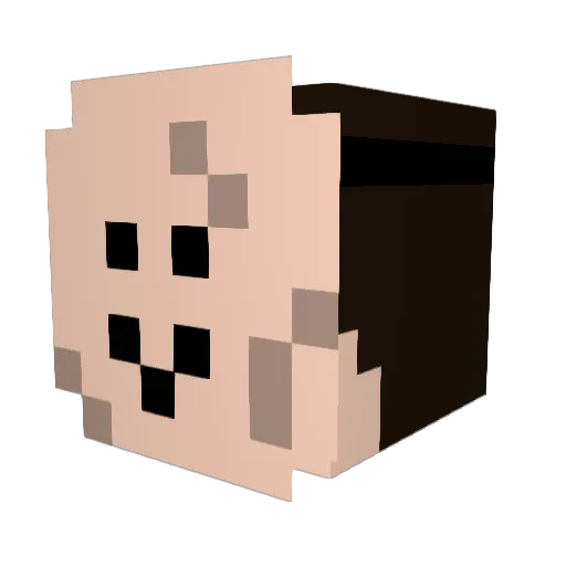 Pot3i Minecraft avatar head, 3D render
