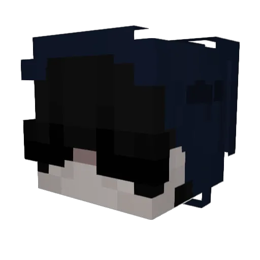 PotCounter Minecraft avatar head, 3D render