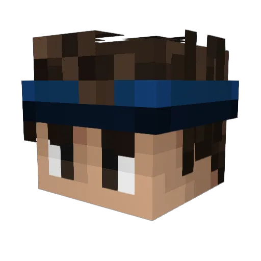 PotFFA Minecraft avatar head, 3D render