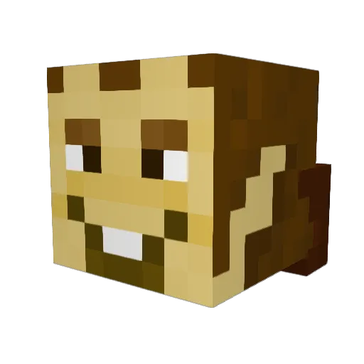 PotGoblin_ Minecraft avatar head, 3D render