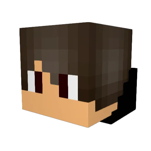 PotUp Minecraft avatar head, 3D render