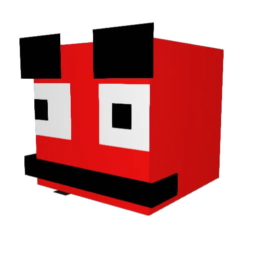 PotaSan Minecraft avatar head, 3D render