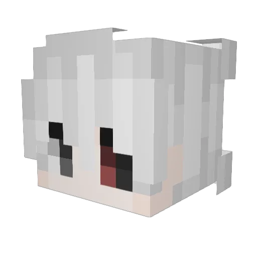 Potageaulegos Minecraft avatar head, 3D render