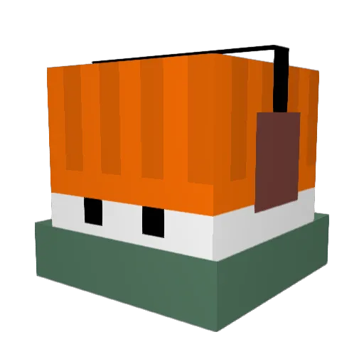 PotapotaN Minecraft avatar head, 3D render
