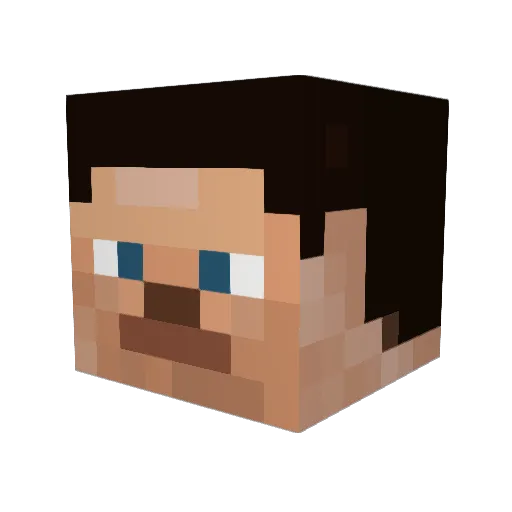 PotashMC Minecraft avatar head, 3D render