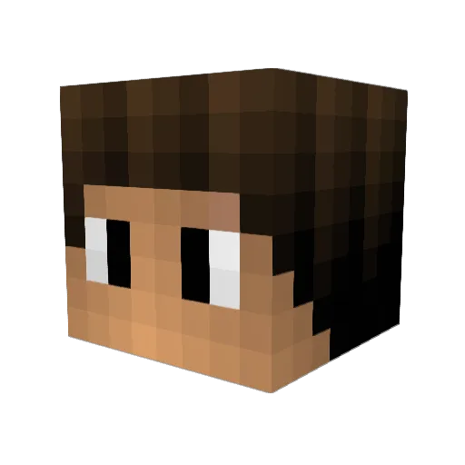Potasium_142 Minecraft avatar head, 3D render