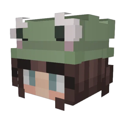 PotassiumSulfate Minecraft avatar head, 3D render