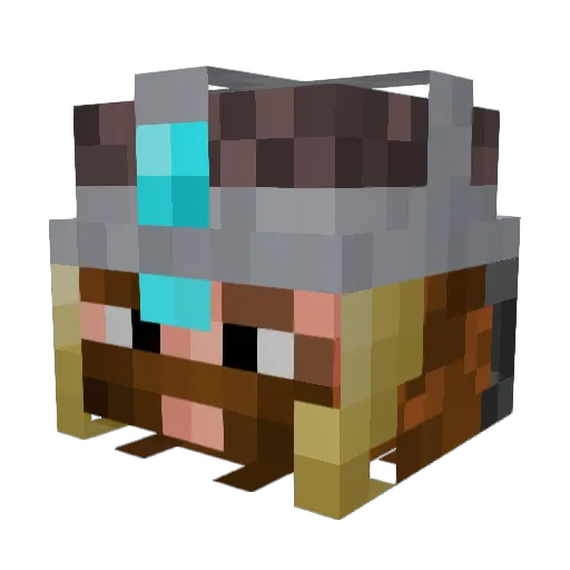 Potasto Minecraft avatar head, 3D render