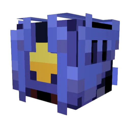 Potat052 Minecraft avatar head, 3D render