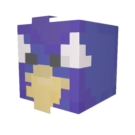 PotateJello Minecraft avatar head, 3D render