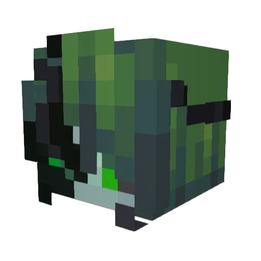 Potaterson Minecraft avatar head, 3D render