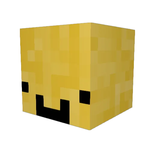 Potatling Minecraft avatar head, 3D render