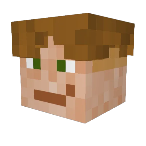 Potato039 Minecraft avatar head, 3D render