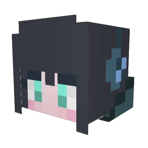Potato1305 Minecraft avatar head, 3D render