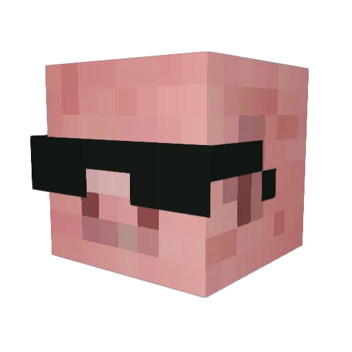Potato1312 Minecraft avatar head, 3D render