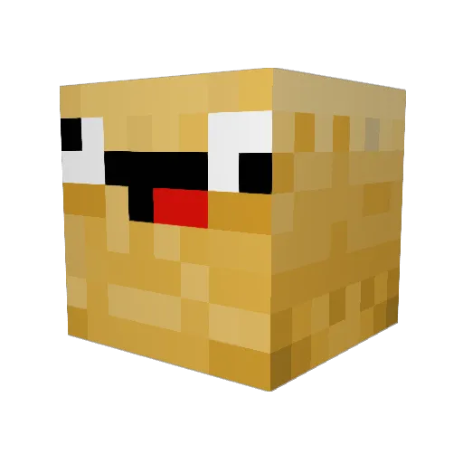 Potato20019 Minecraft avatar head, 3D render