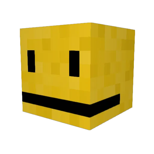 Potato301 Minecraft avatar head, 3D render