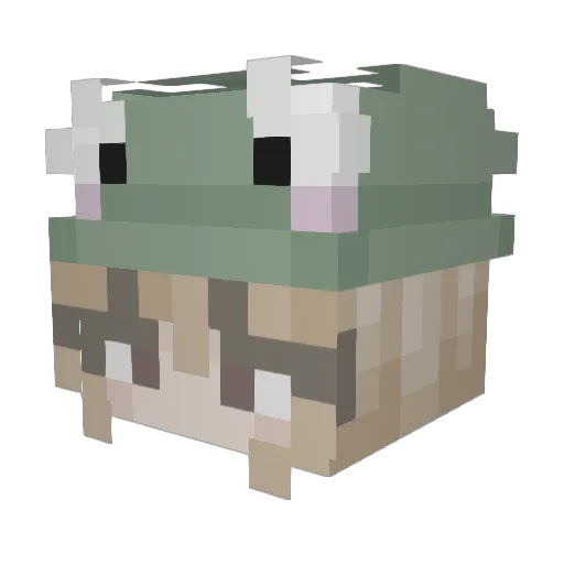 Potato5669 Minecraft avatar head, 3D render