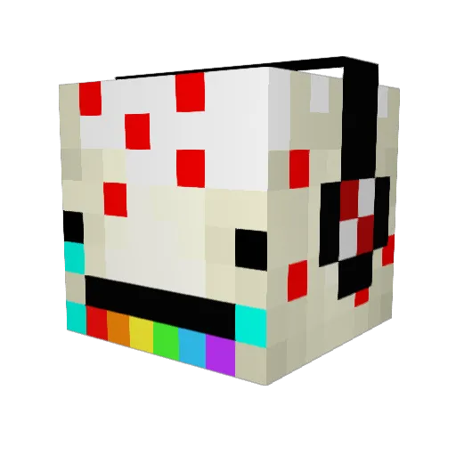 Potato99 Minecraft avatar head, 3D render