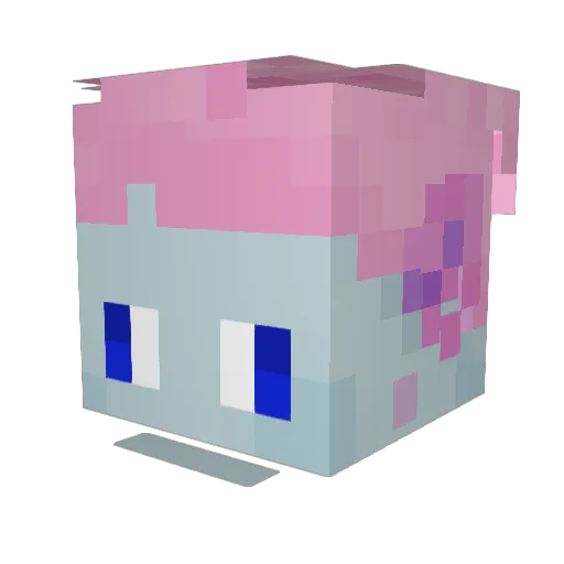 PotatoAbe Minecraft avatar head, 3D render