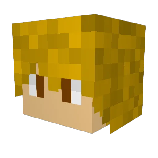 PotatoBadBoy Minecraft avatar head, 3D render