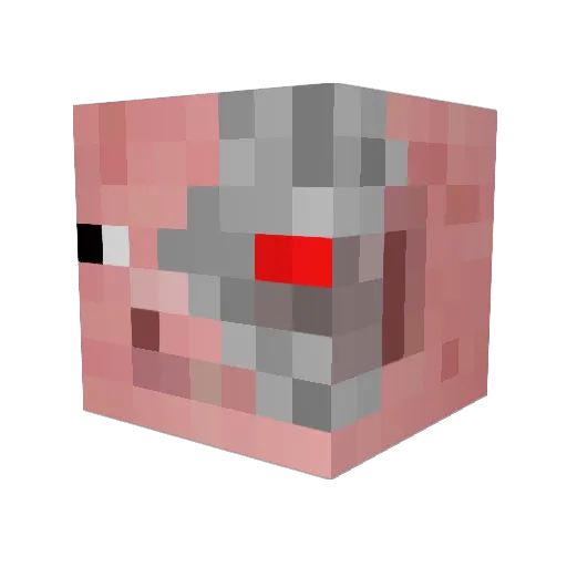 PotatoBoy1000 Minecraft avatar head, 3D render