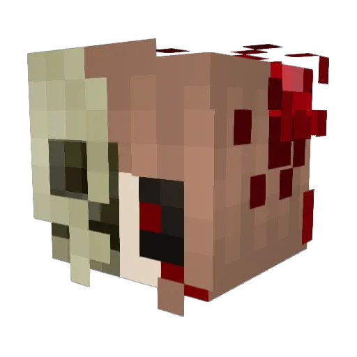 PotatoBreadXD Minecraft avatar head, 3D render