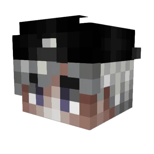 PotatoCheeseCake Minecraft avatar head, 3D render