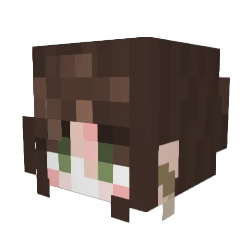 PotatoCompo Minecraft avatar head, 3D render