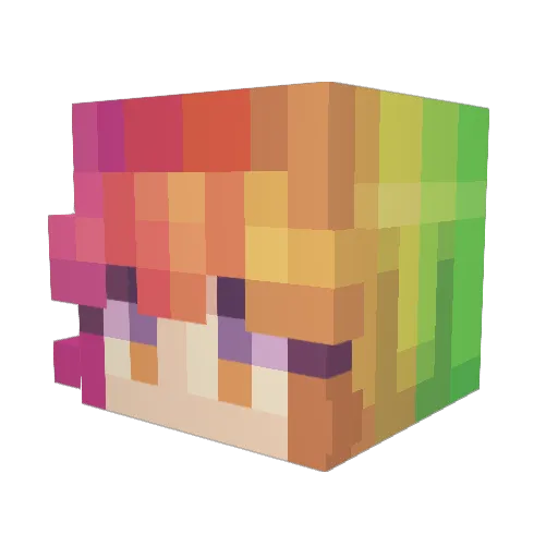 PotatoCreator Minecraft avatar head, 3D render