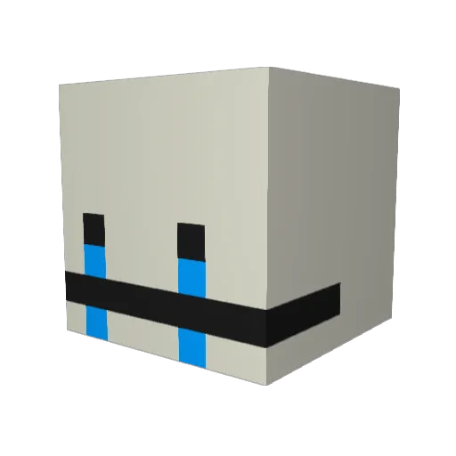 PotatoFaded Minecraft avatar head, 3D render