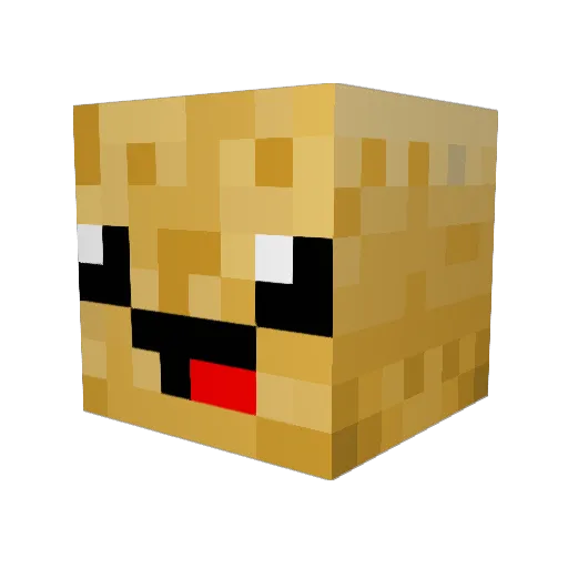 PotatoFarmers Minecraft avatar head, 3D render