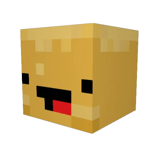 PotatoFico Minecraft avatar head, 3D render