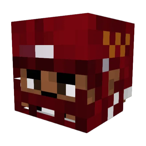 PotatoGamer000 Minecraft avatar head, 3D render