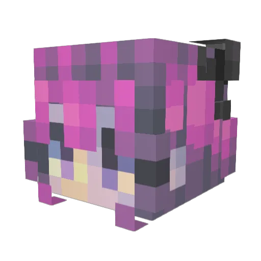 PotatoGamerGirl Minecraft avatar head, 3D render