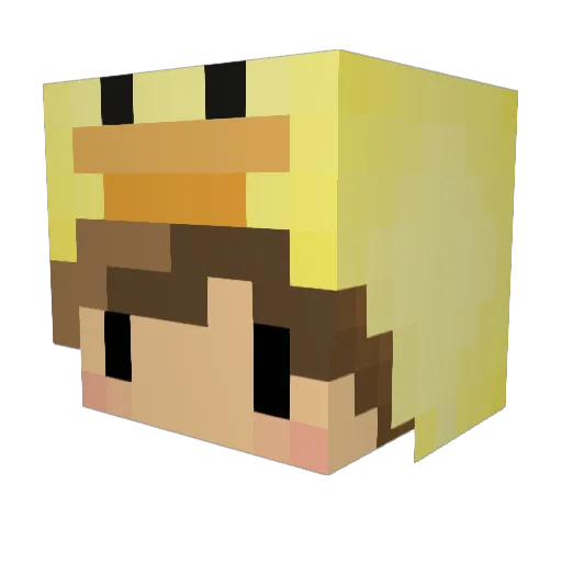 PotatoGod420 Minecraft avatar head, 3D render