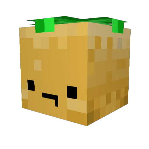 PotatoGuard Minecraft avatar head, 3D render