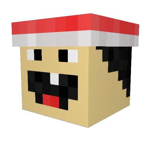 PotatoHermano Minecraft avatar head, 3D render