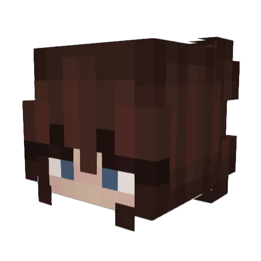PotatoIsLost Minecraft avatar head, 3D render