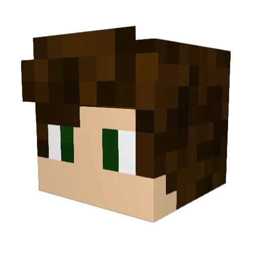 PotatoJudd518 Minecraft avatar head, 3D render