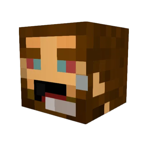 PotatoKiller21 Minecraft avatar head, 3D render